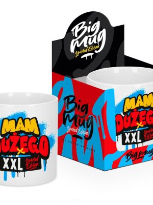 kubek 800ml BIG MUG z zabawnym napisem XXL
