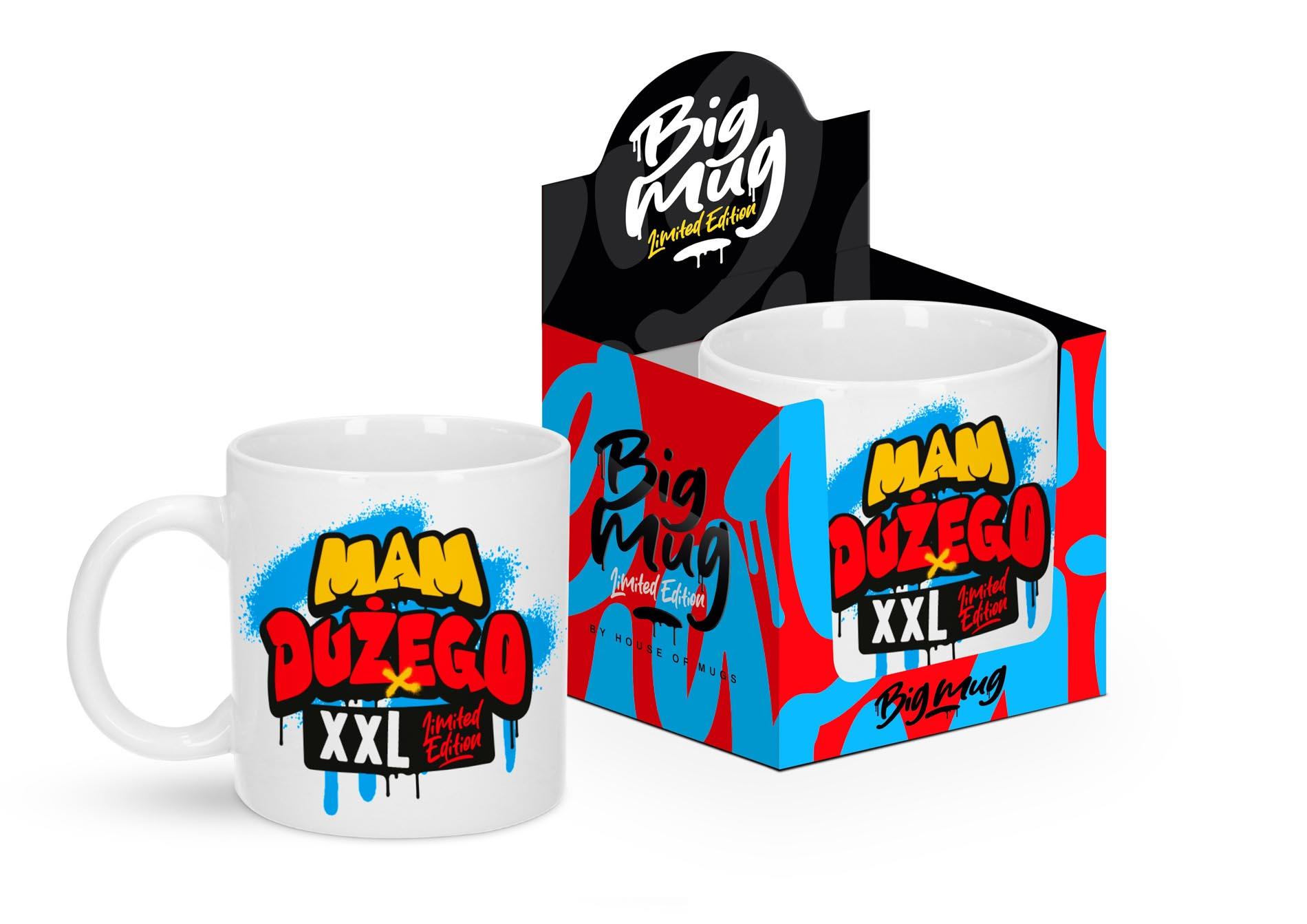 25-3321 kubek 800ml BIG MUG z zabawnym napisem XXL