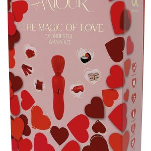 Zestaw erotyczny dla par Amour Wand Kit – wibrator różdżka i akcesoria