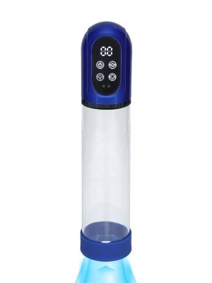 automatyczna pompka do penisa i masturbator ENGAGE w kolorze Metallic Blue