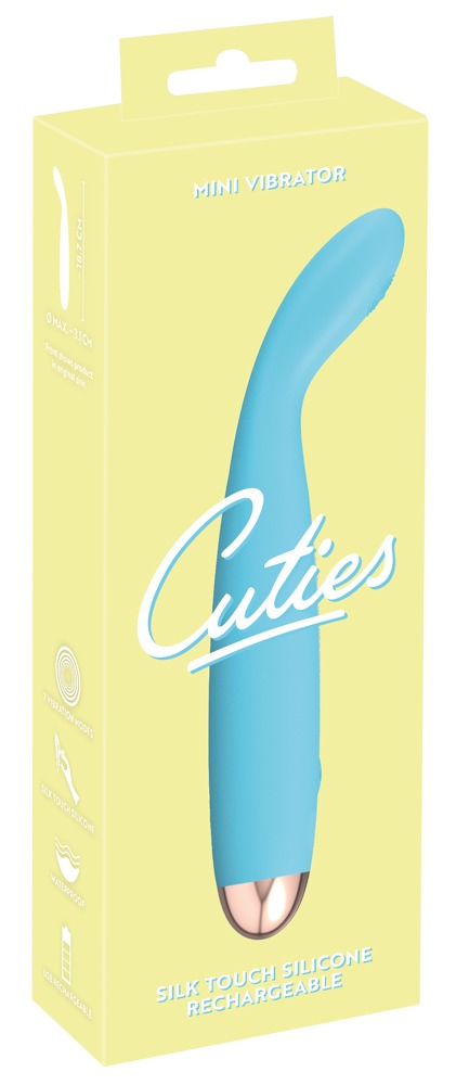 Wibrator silikonowy Cuties 18,7 cm niebieski