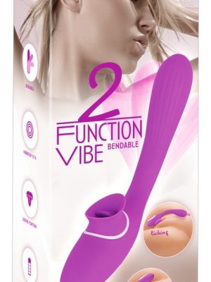 Wibrator dla kobiet 2 Function Bendable Vibe z funkcją lizania i stymulacją punktu G