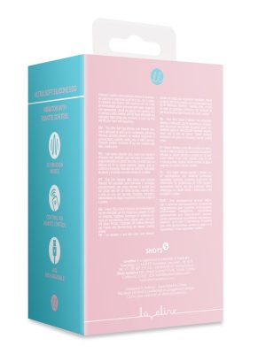 Ultra Soft Silicone Egg Vibrator with Remote Control - Pink Arabesque